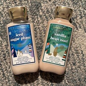 Bath & Body Works Iced Sugar Plum & Vanilla Bean Noel Lotion Duo